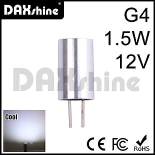 DAXSHINE LED G4 1.5W DC12V Cool White 6000-6500K 50-60lm        